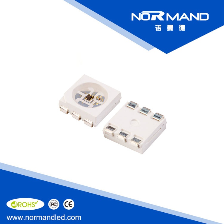 Dual Signal Individually Addressable 6-pin SK9822 LED chip